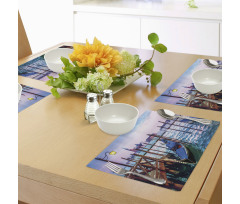 Dreamy View in Evening Place Mats