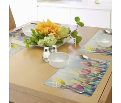 Tulips Flower Bed Park Place Mats