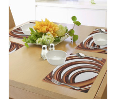 Helix Coil Spiral Pipe Place Mats