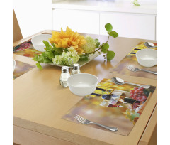 Wine Themed Grape Country Place Mats