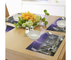 Storm Thunder in New York Place Mats