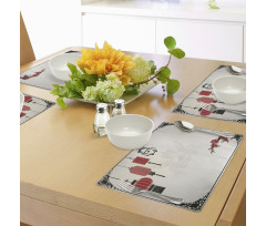 Minimalist New Year Place Mats