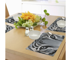 Tiger Sharp Eyes Wildlife Place Mats