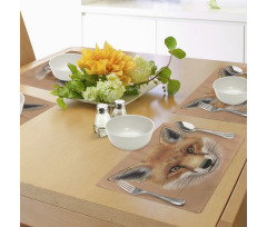 Fluffy Face Forest Place Mats