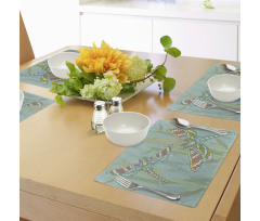 Doodle Art Place Mats