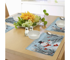 Snowy Winter Tree Place Mats