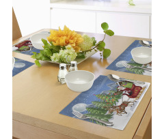 Snowdrift Reindeers Place Mats