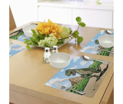 T-Rex Active Volcano Place Mats