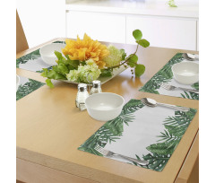 Forest Leaves Frame Place Mats