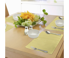 Retro English Yellow Place Mats