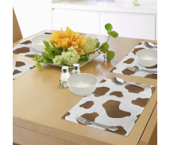 Brown Spots on Cow Place Mats