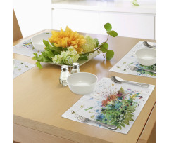 Floral Jungle Summer Place Mats