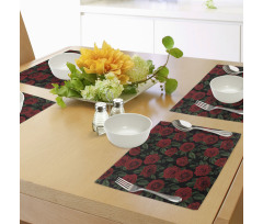 Retro Petals Leaves Growth Place Mats