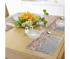 Scenery Sakura Trees Place Mats