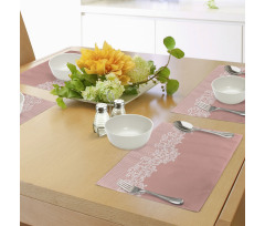 Floral Wedding Theme Place Mats