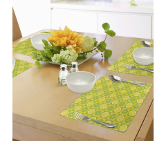 Lemon Lime Pop Art Place Mats