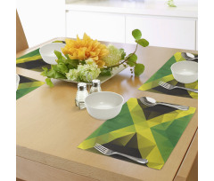 Triangle Polygon Flag Place Mats