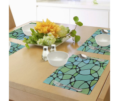 Mosaic Abstract Composition Place Mats