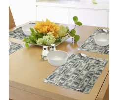 Bills with Ben Franklin Place Mats