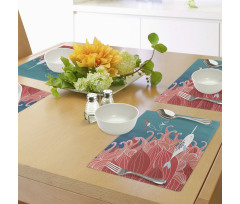 Arctic Whale and Bird Place Mats