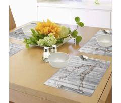 Xmas Animal Rustic Place Mats