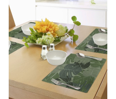 Camo Palm Leaves Place Mats