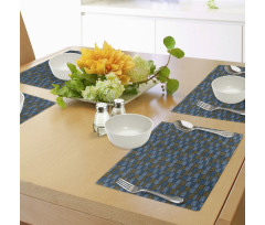 Abstract Oriental Motif Place Mats