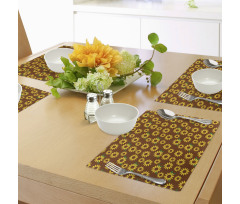 Cartoon Blossoms Place Mats