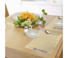 Gingham Pattern Place Mats