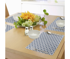 Rhombuses and Flowers Place Mats