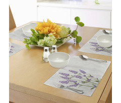 Herbal Bouquet on Wood Place Mats