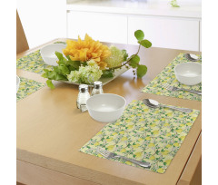 Blooming Lemon Flowers Place Mats