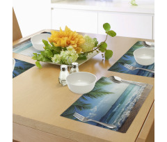 Palms Tropical Island Place Mats