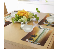 Palm Tree Exotic Beach Place Mats