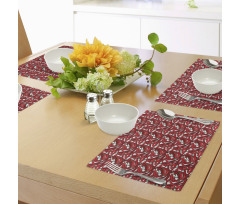 Pattern of Chili Peppers Place Mats