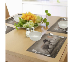 Illusionist Elephant Place Mats