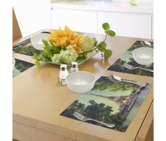 Eiffel Tower Seine River Place Mats