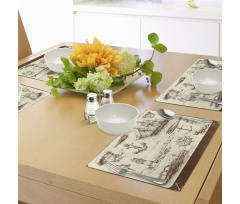 Oceanic Drawing Effect Place Mats