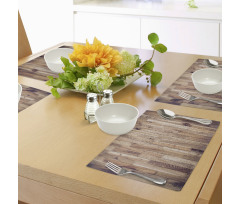 Aged Planks Pattern Place Mats