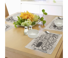 Thanksgiving Wording Place Mats