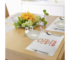 Romantic Fall Writing Place Mats