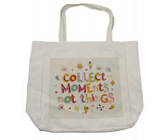 Colorful Doodle Lettering Shopping Bag