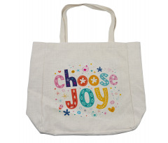 Doodle Style Calligraphy Shopping Bag