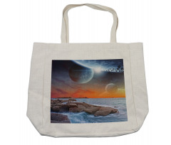 Planet Landscape View Shopping Bag