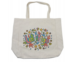 Colorful Graphical Art Shopping Bag