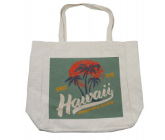 Surfing Club Logo Artwork Shopping Bag