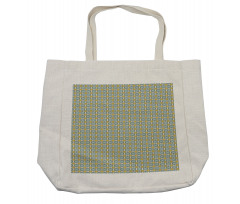 Tile Like Vintage Motif Shopping Bag