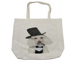 Sad Looking Portrait in a Hat Shopping Bag