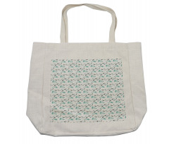 Cartoon Seagulls over Waves Shopping Bag