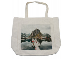 Scenic Marina Port Area Shopping Bag